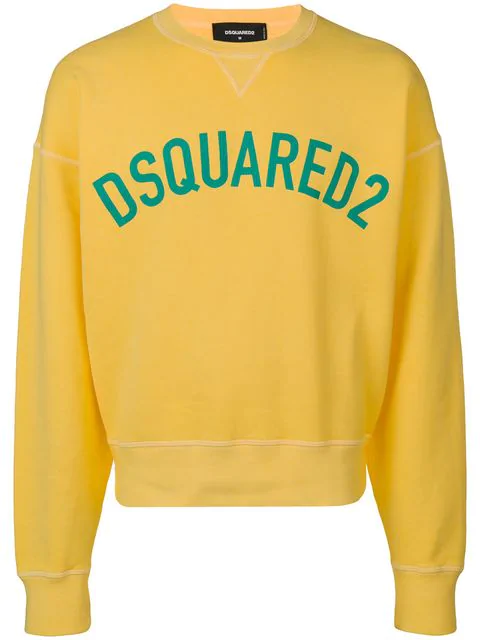 dsquared orange sweatshirt