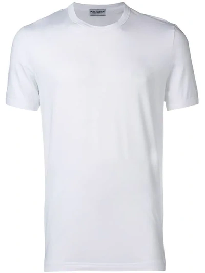 Shop Dolce & Gabbana Basic T-shirt In White
