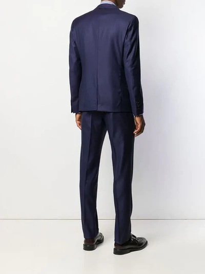 Shop Etro Three-piece Suit - Blue