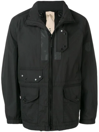 Shop Ten C Front Zipped Jacket In Black