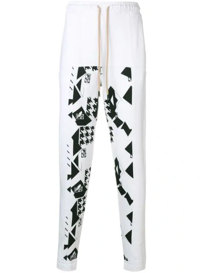 Shop Liam Hodges X Fila Printed Track Pants In White