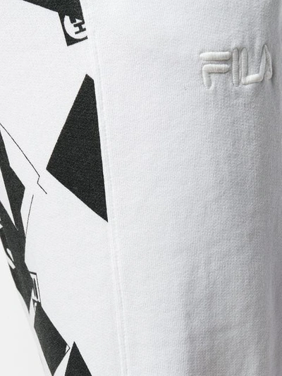 Shop Liam Hodges X Fila Printed Track Pants In White