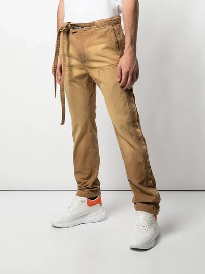 Shop Fear Of God Tie Waist Jeans In Brown