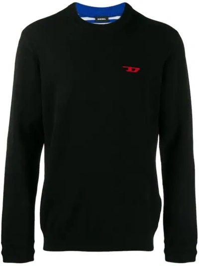 Shop Diesel Reversible Jumper In Black