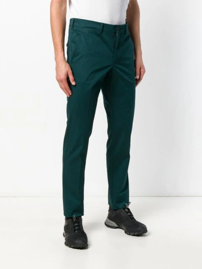 Shop Prada Classic Tailored Trousers - Green