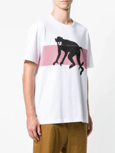 Shop Marni Monkey Print T In White