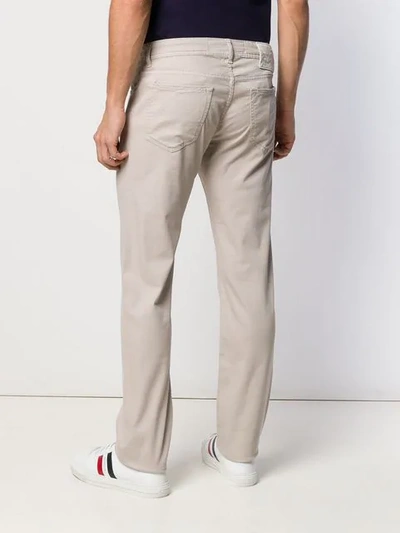 Shop Jacob Cohen Slim-fit Jeans In Neutrals