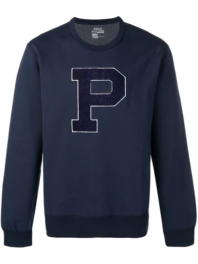 POLO RALPH LAUREN LOGO SWEATSHIRT - 蓝色