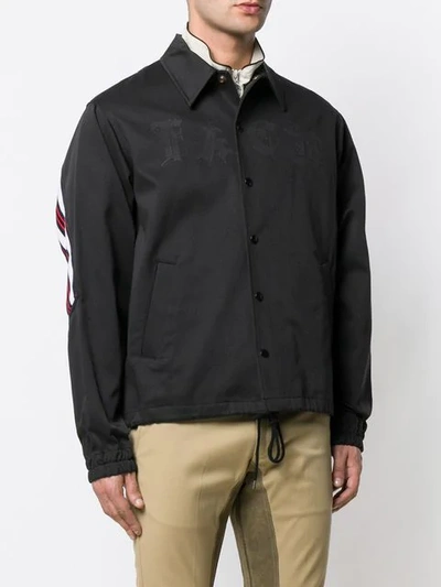 Shop Facetasm X Dickies Boxy Fit Shirt Jacket In Black