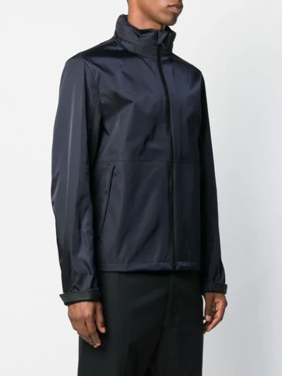 Shop Prada Full-zip Lightweight Jacket In Blue