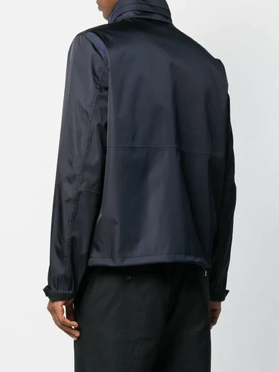 Shop Prada Full-zip Lightweight Jacket In Blue