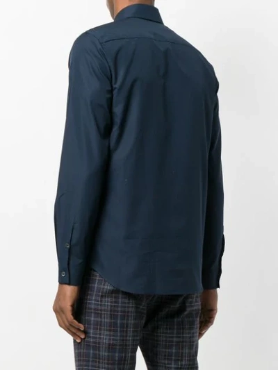 Shop N°21 Long Sleeve Branded Shirt In Blue