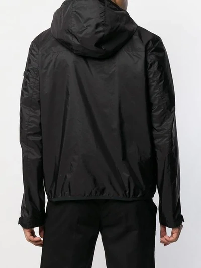 Shop Prada Shell Bomber Jacket In Black