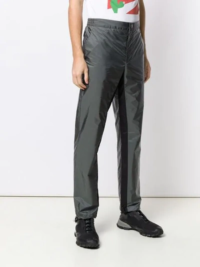Shop Prada Track Pants In Grey