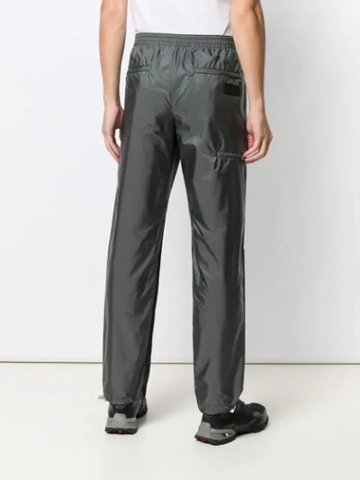 Shop Prada Track Pants In Grey