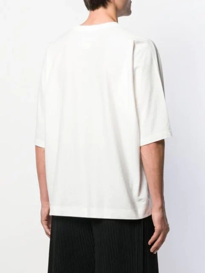 Shop Issey Miyake Oversized T-shirt In White