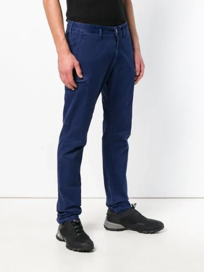 logo patch skinny trousers