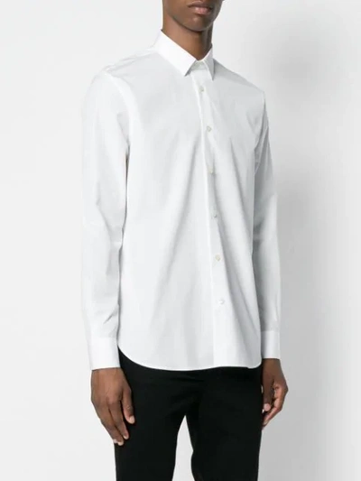 Shop Saint Laurent Slim Fit Classic Shirt In 9000 White