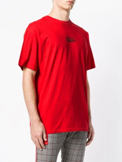 Shop Represent Printed Logo T-shirt In Red