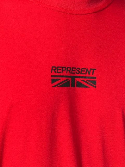 Shop Represent Printed Logo T-shirt In Red