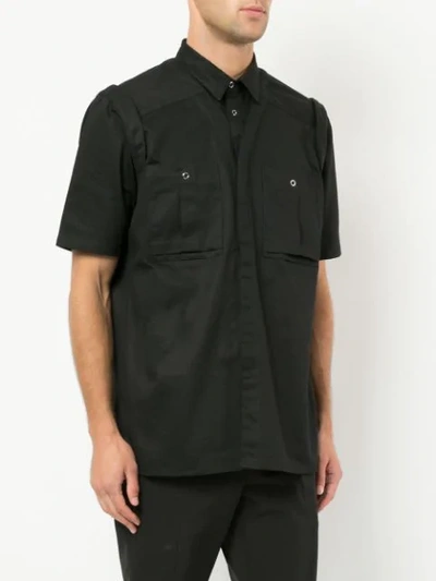 Shop Ktz Chest Pocket Shirt In Black