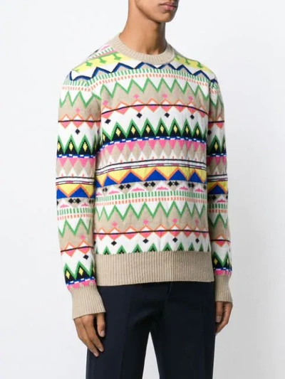 Shop Paul & Joe Knitted Sweater - Neutrals