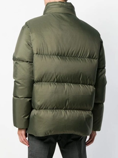 Shop Bacon Big Boo Quilted Jacket In Green