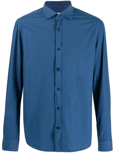 Shop Al Duca D'aosta French Collar Shirt In Blue