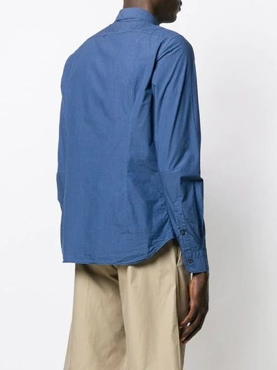 Shop Al Duca D'aosta French Collar Shirt In Blue