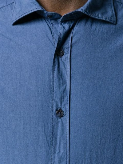 Shop Al Duca D'aosta French Collar Shirt In Blue