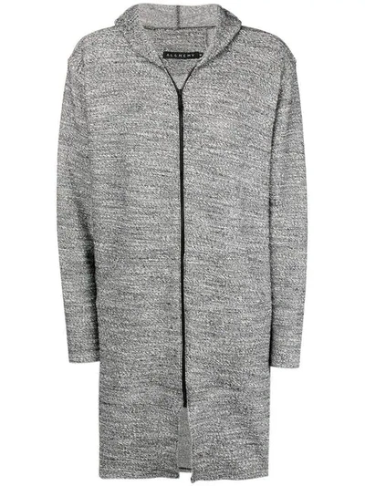 Shop Alchemy Hooded Zipped Jacket In Grey