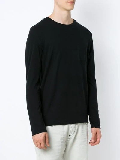 Shop Osklen Long Sleeved T-shirt In Black