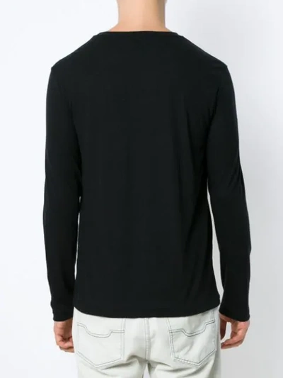 Shop Osklen Long Sleeved T-shirt In Black