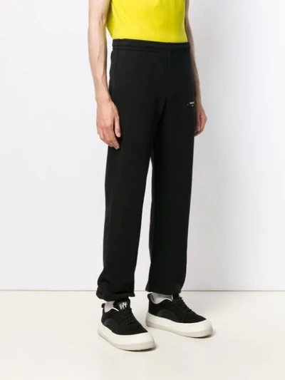 Shop Off-white Logo Jogging Trousers In Black