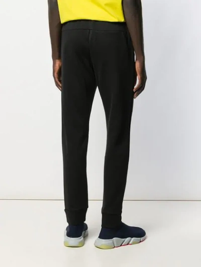 Shop Fendi Logo Patch Tracksuit Trousers In Black