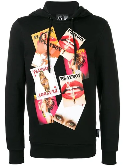 Philipp Plein Hoodie Sweatshirt Playboy In Black | ModeSens