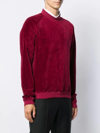 Shop Haider Ackermann Textured Sweatshirt In Red