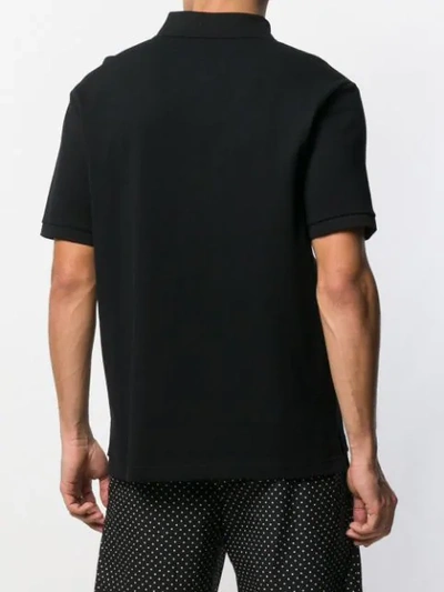 Shop Moschino Teddy Patch Polo Shirt - Black