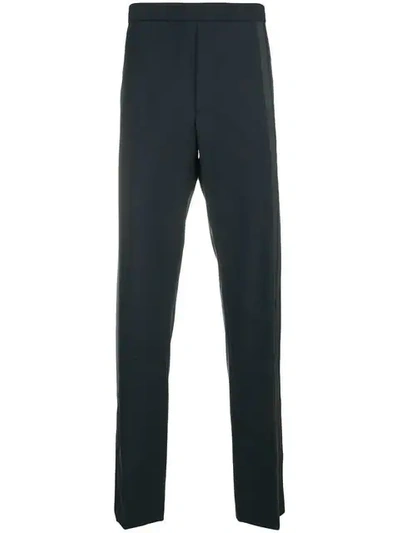 Shop Valentino Elasticated Waist Trousers In Blue