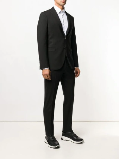 Shop Neil Barrett Two Piece Slim-fitted Suit - Black