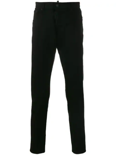 DSQUARED2 SLIM FIT TROUSERS - 黑色