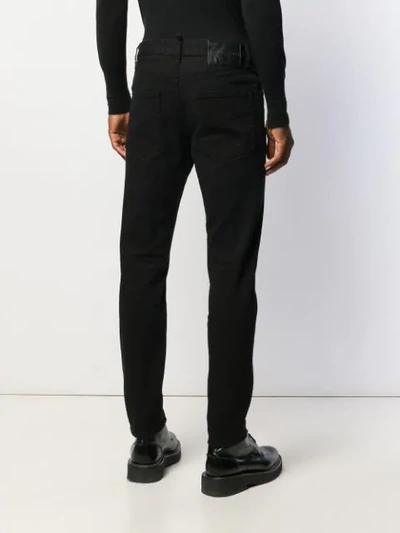 DSQUARED2 SLIM FIT TROUSERS - 黑色