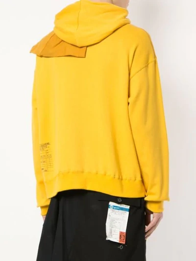 Shop Miharayasuhiro Hooded Sweatshirt In Yellow