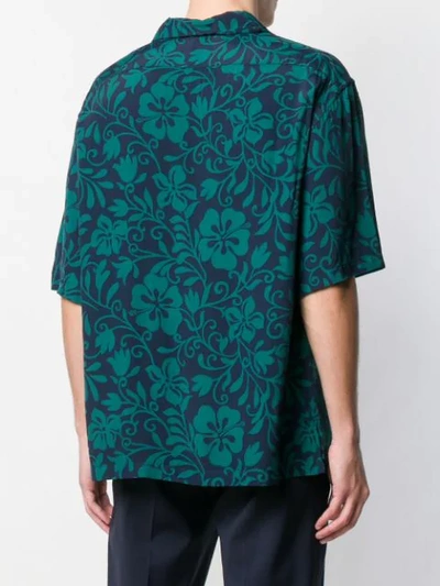 Shop Barena Venezia Barena Floral Short-sleeve Shirt - Green