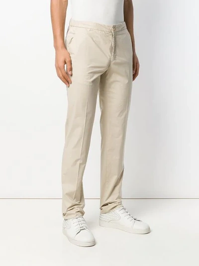 Shop Incotex Slim-fit Chinos In Neutrals