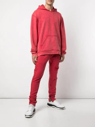 Shop Alchemist Klassischer Kapuzenpullover In Red