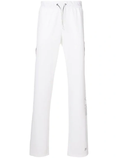 Shop Fila Mesh Detail Track Pants In White