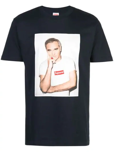 Shop Supreme Morrissey Print T-shirt In Blue