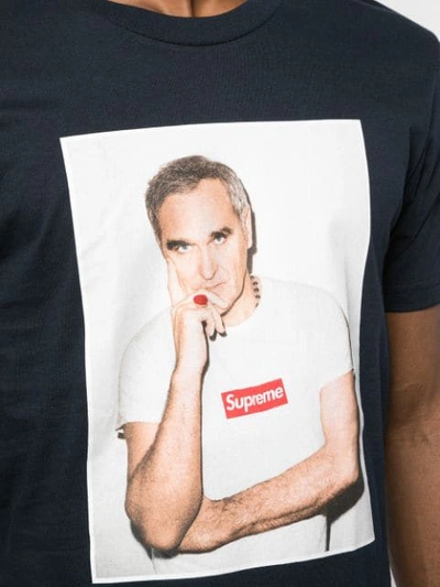 Shop Supreme Morrissey Print T-shirt In Blue