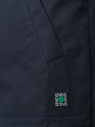 Shop Kenzo Zip Front Jacket In Blue